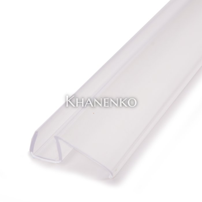 Уплотнитель С-образный с усом прозрачный 2.2 м под стекло 8 мм FDPP-108.8 PVC/CL