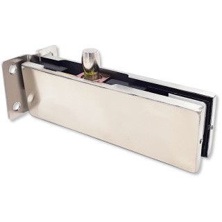 Фитинг на фрамугу, FKF-24 с осью и монтажной пластиной, нержавейка/матовый