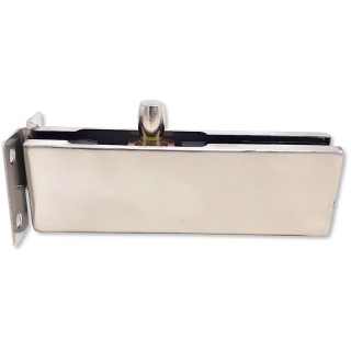 Фитинг на фрамугу, FKF-24 с осью и монтажной пластиной, нержавейка/матовый