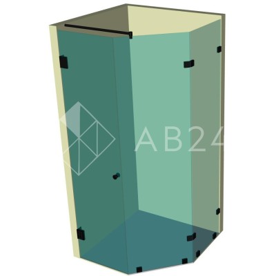 Душевая кабина пятиугольная DK-307К на коннекторах