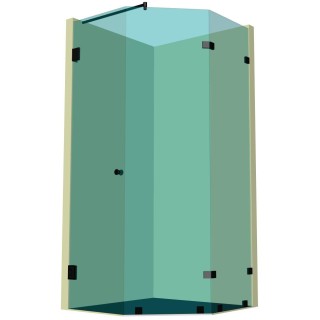 Душевая кабина пятиугольная DK-307К на коннекторах