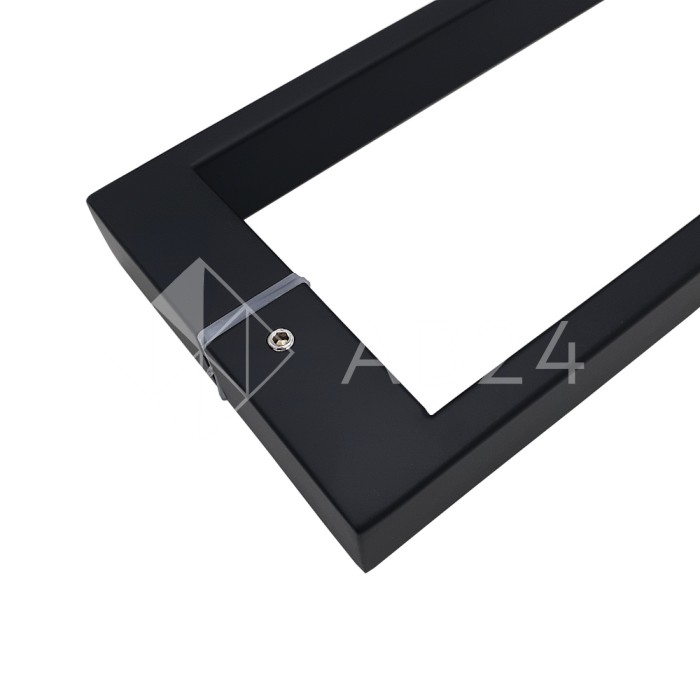 Ручка скоба FDR-88, 25х10х300х1.0 мм, нержавейка/черный