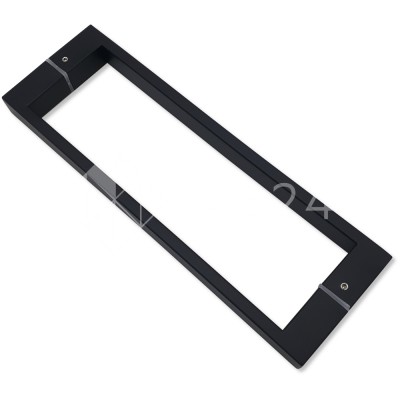 Ручка скоба FDR-88, 25х10х300х1.0 мм, нержавейка/черный