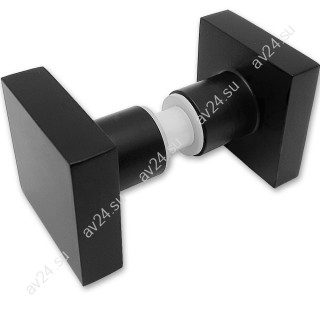 Ручка кноб FDR-31 квадратная, алюминий/черный