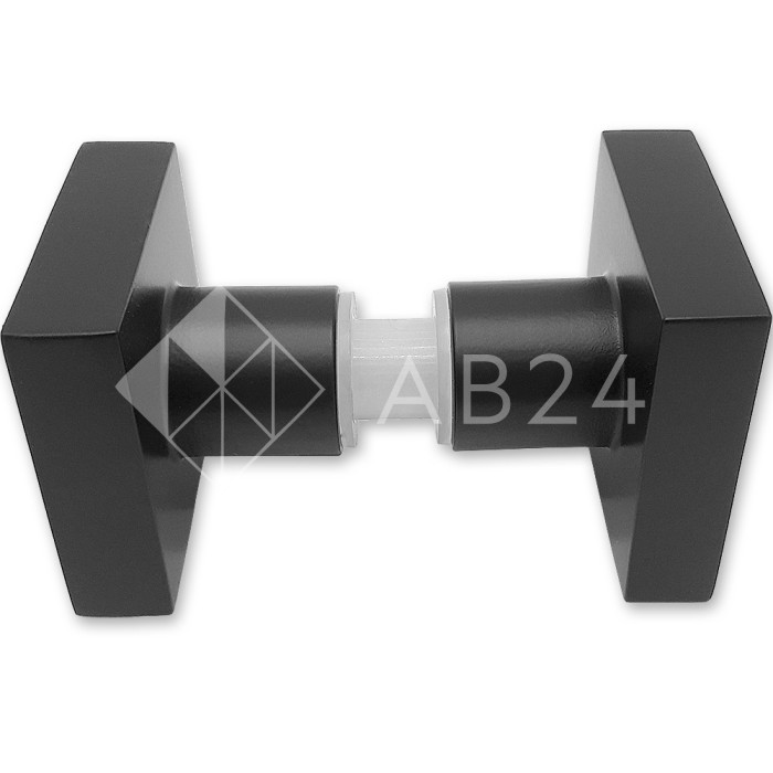 Ручка кноб FDR-31 квадратная, алюминий/черный