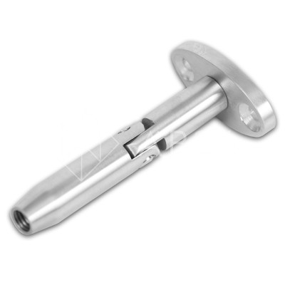 Крепление тяги (ванта) FN-95 к стене М12, рутель, нержавейка/матовый