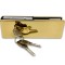 Замок FKZ-39 с круглым ригелем ключ/ключ, нержавейка/золото