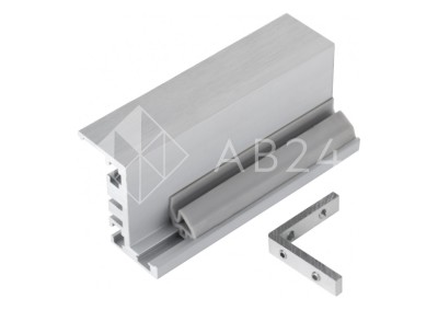 Комплект дверной коробки FDM-66, Z-образный 3 м, алюминий/анодированный