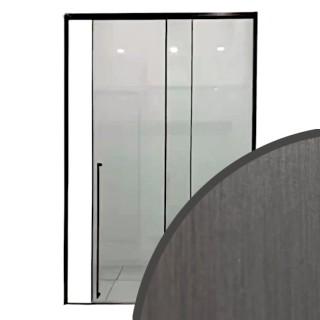 Раздвижная система Нимфа FDS-8 в проем, нержавейка/оружейная сталь