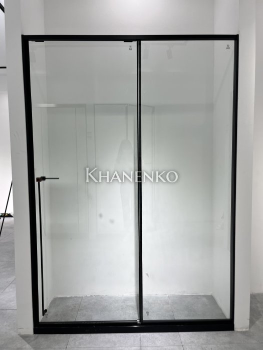 Раздвижная система Нимфа FDS-8 в проем, нержавейка/оружейная сталь