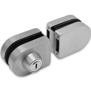 Замок FKZ-31 зажимной ключ/защелка, нержавейка/матовый