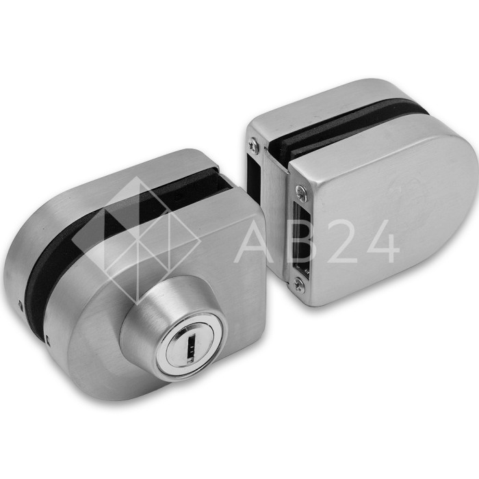 Замок FKZ-31 зажимной ключ/защелка, нержавейка/матовый