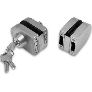 Замок FKZ-31 зажимной ключ/защелка, нержавейка/матовый