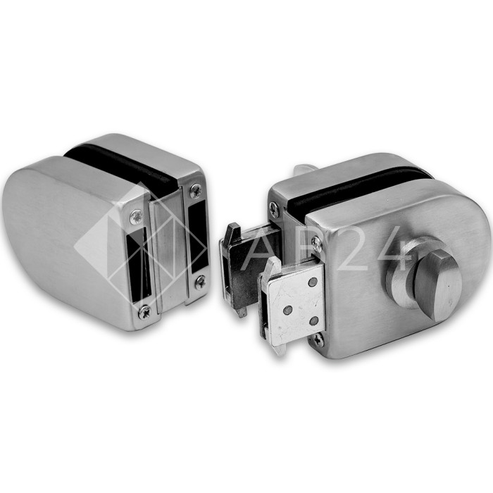 Замок FKZ-31 зажимной ключ/защелка, нержавейка/матовый