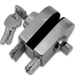 Замок FKZ-31 зажимной ключ/защелка, нержавейка/матовый
