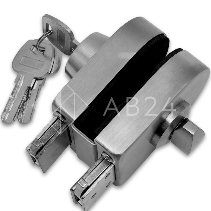 Замок FKZ-31 зажимной ключ/защелка, нержавейка/матовый