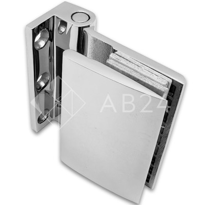 Петля Европа FDP-116-DEF с дефектом с обратной осью стена-стекло 90° без крышек, нержавейка/матовый