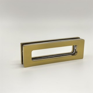 Ручка купе Дриада FDR-112, 155х52 прямоугольная, нержавейка/золото