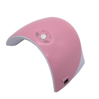 Лампа УФ настольная светодиодная 36 Вт, цвет розовый