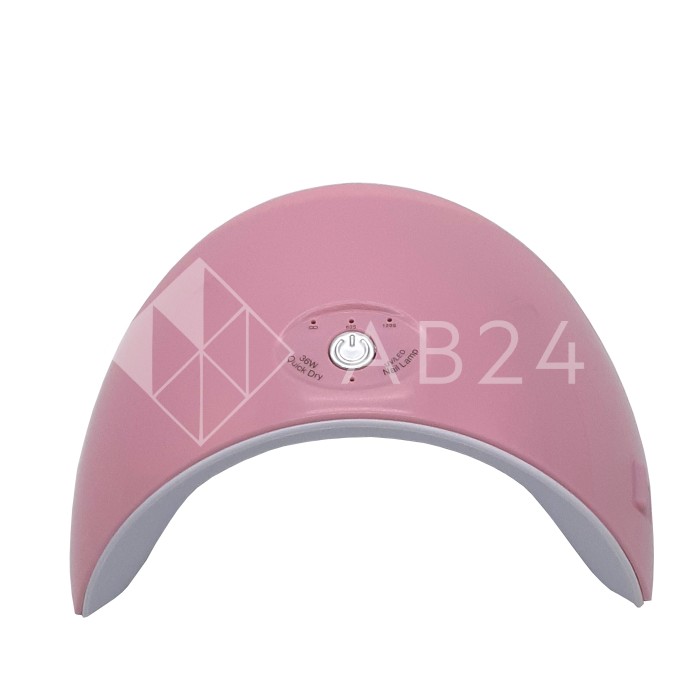 Лампа УФ настольная светодиодная 36 Вт, цвет розовый