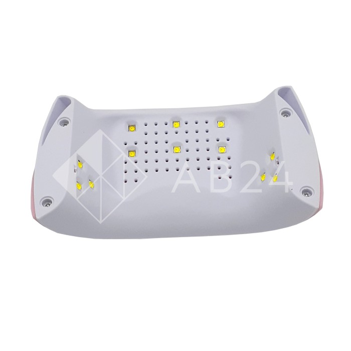 Лампа УФ настольная светодиодная 36 Вт, цвет розовый