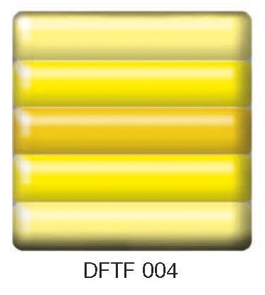 Фьюзинг квадрат DFTF 004 желтого цвета, 6 см