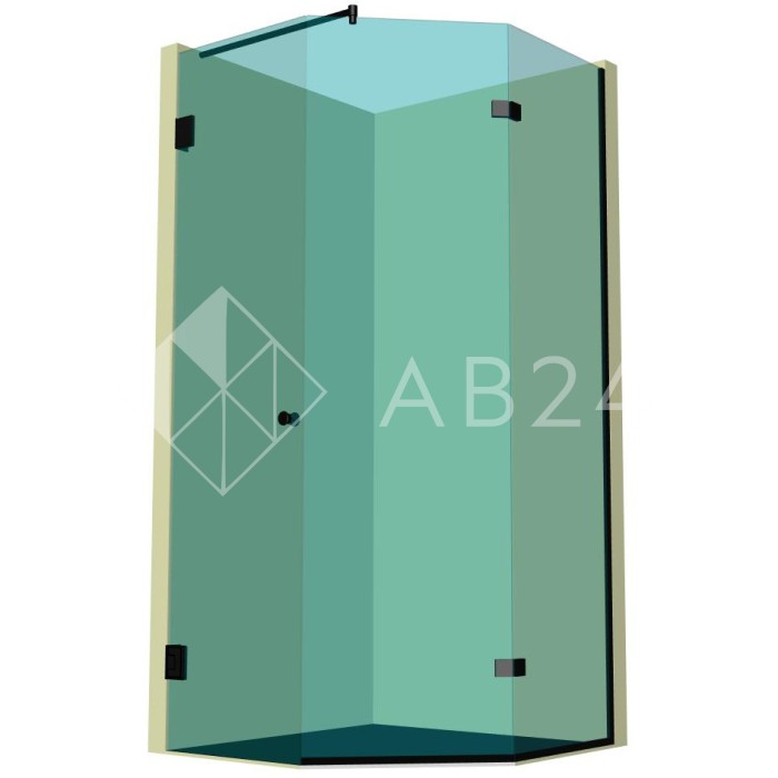 Душевая кабина пятиугольная DK-307P в опорном профиле