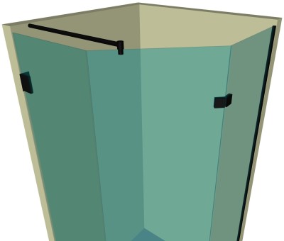 Душевая кабина пятиугольная DK-307P в опорном профиле