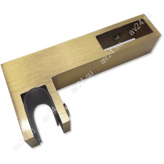 Держатель стекла FDC-35 сквозной 30х10 горизонтальный, нержавейка/бронза