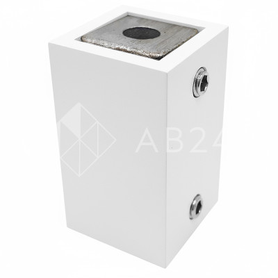 Крепление FDC-60 трубы 15х15 к стене, нержавейка/белый