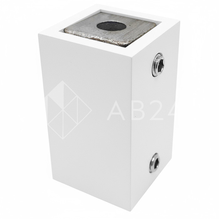 Крепление FDC-60 трубы 15х15 к стене, нержавейка/белый