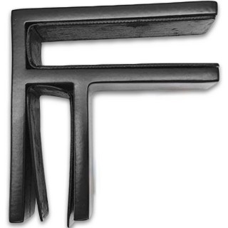 Крепление стекла FKK-202, 67х66 мм стекло-стекло 90°, нержавейка/черный