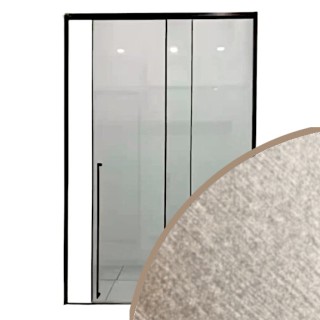 Раздвижная система Нимфа FDS-8 в проем, нержавейка/золотой песок