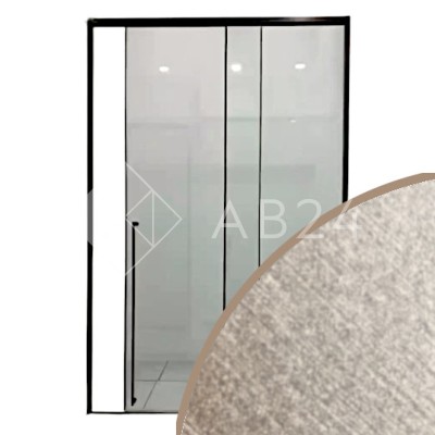 Раздвижная система Нимфа FDS-8 в проем, нержавейка/золотой песок