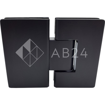 Петля FDP-12-DEF с дефектом Альфа α стекло-стекло 180°, нержавейка/черный