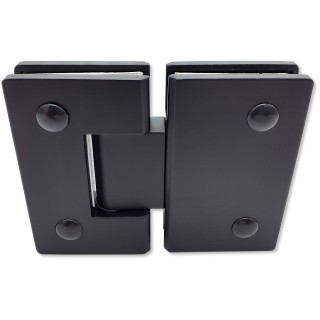 Петля FDP-12-DEF с дефектом Альфа α стекло-стекло 180°, нержавейка/черный