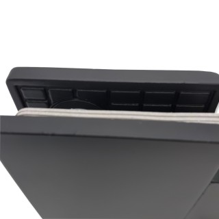 Петля FDP-12-DEF с дефектом Альфа α стекло-стекло 180°, нержавейка/черный