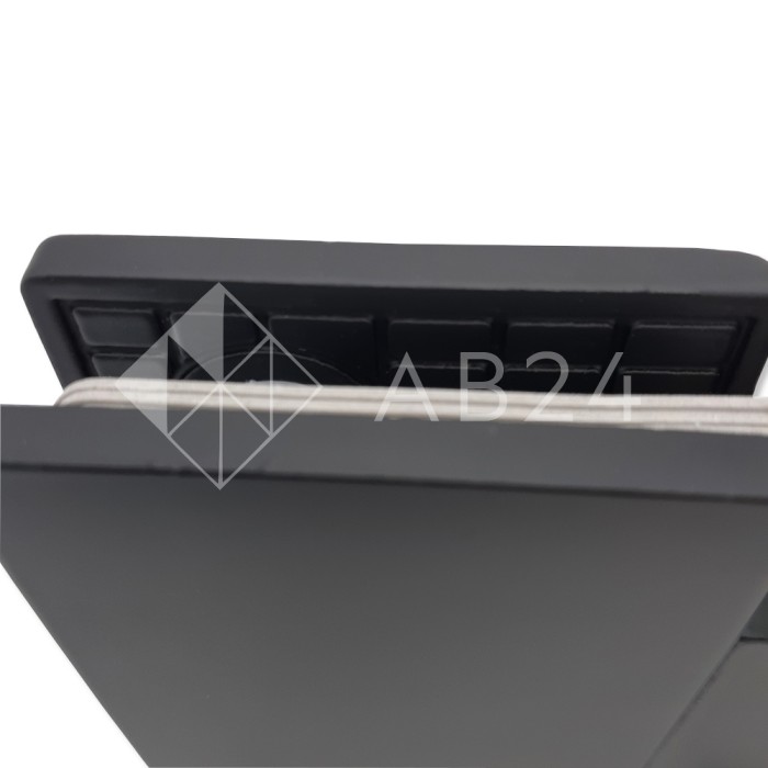 Петля FDP-12-DEF с дефектом Альфа α стекло-стекло 180°, нержавейка/черный