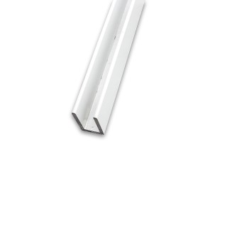 Профиль для стекла FDPA-51.3, 19х12х1,75, длина 3 м, алюминий/белый