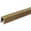 Профиль для стекла и зеркал FSZP-10.3 толщиной 4 мм, длина 3 метра, алюминий/бронза