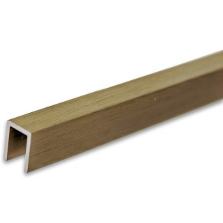 Профиль для стекла и зеркал FSZP-10.3 толщиной 4 мм, длина 3 метра, алюминий/бронза