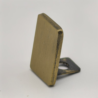 Заглушка торцевая FDPA-601 для опорного профиля 19х15х2, нержавейка/брашированное золото