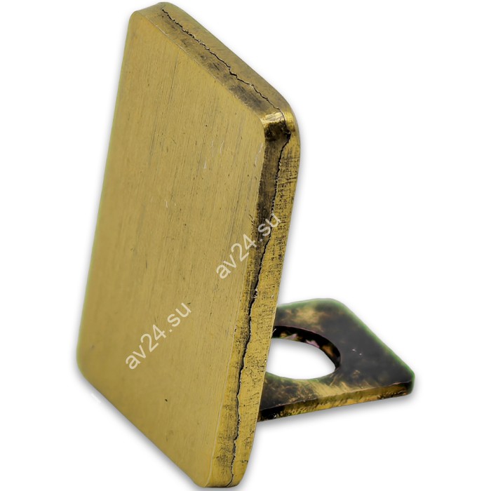 Заглушка торцевая FDPA-601 для опорного профиля 19х15х2, нержавейка/брашированное золото