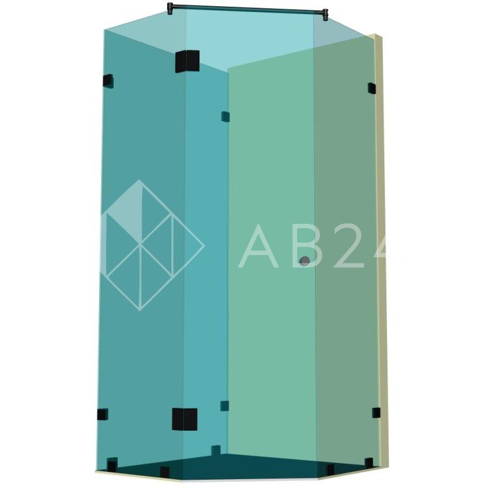 Душевая кабина пятиугольная DK-308К на коннекторах