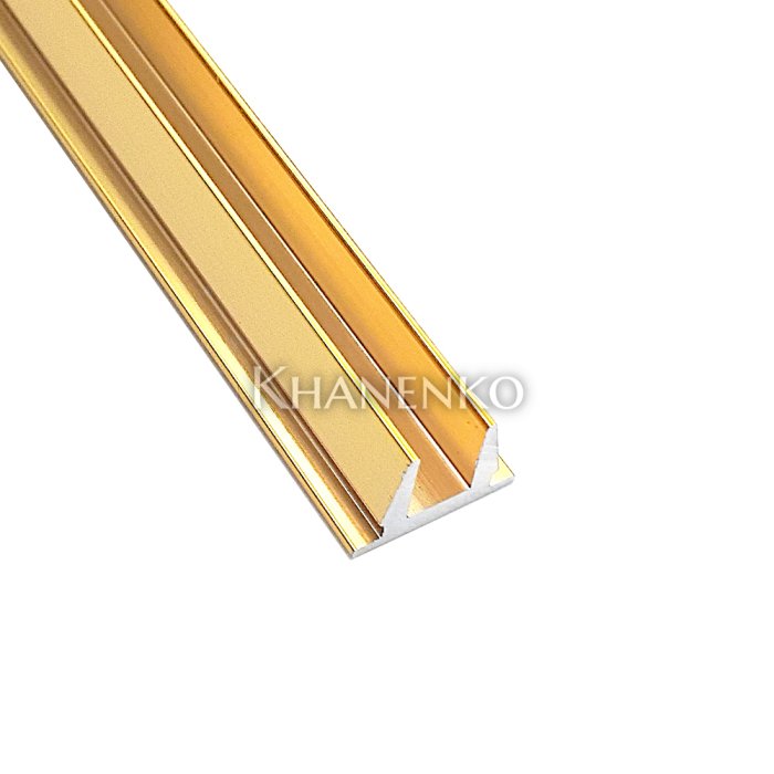 Заглушка верхняя для профиля п образного 19х13х2, 3 м FDPA-500.3 AL/TP цвет Золото