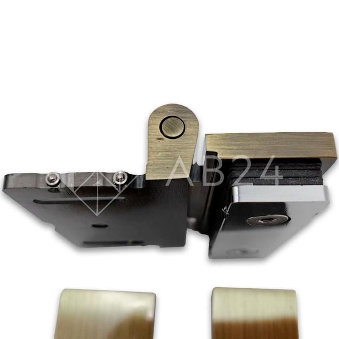 Петля Гера FDP-122 стена-стекло, открывание 90° внутрь, латунь/бронза