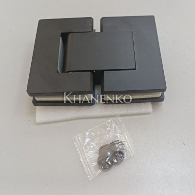 Гидравлическая петля Калипсо стекло-стекло 180˚ FDP-162 SUS304/BL, Черный