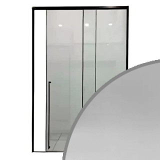 Раздвижная система Нимфа FDS-8 в проем, нержавейка/полированный