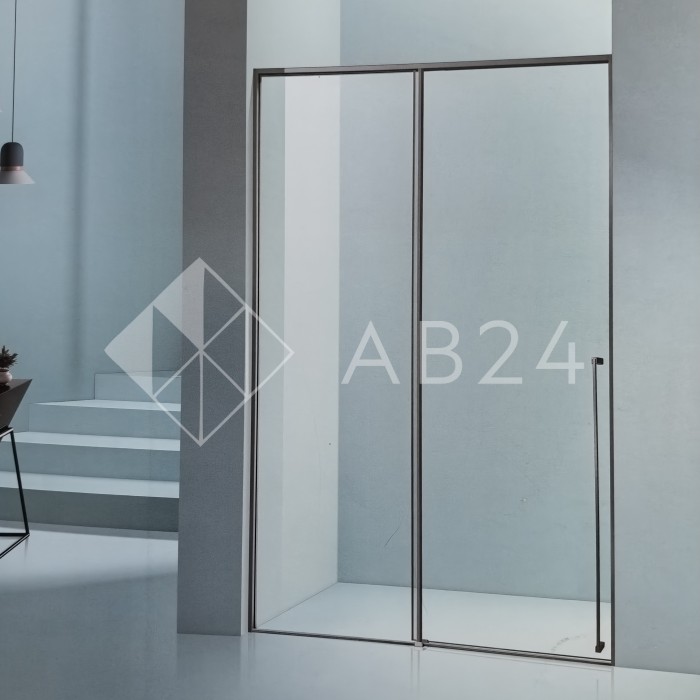 Раздвижная система Нимфа FDS-8 в проем, нержавейка/полированный