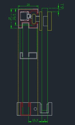Раздвижная система Нимфа FDS-8 в проем, нержавейка/полированный
